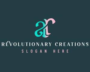 Elegant Monogram Letter AR logo design