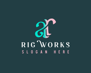 Elegant Monogram Letter AR logo design