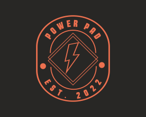 Electric Bolt Power logo design