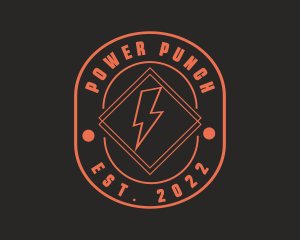 Electric Bolt Power logo design