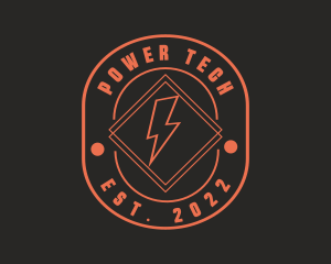 Electric Bolt Power logo design