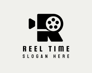 Film Camera Letter R logo design