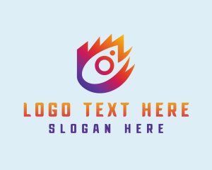 Gradient Photography Icon logo