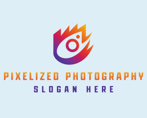 Gradient Photography Icon logo design