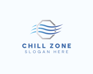 Wind Cooling Ventilation logo design