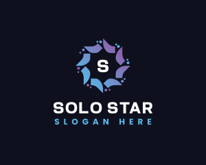 Star Digital Abstract logo design