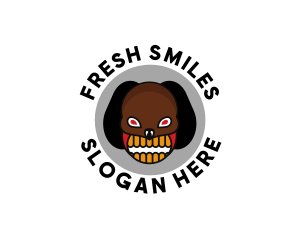 Angry Halloween Teeth logo