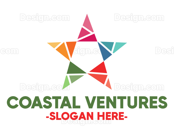 Colorful Star Mosaic Logo