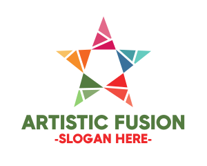 Colorful Star Mosaic logo design