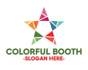 Colorful Star Mosaic logo design