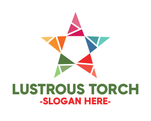 Colorful Star Mosaic logo design