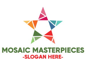 Colorful Star Mosaic logo design