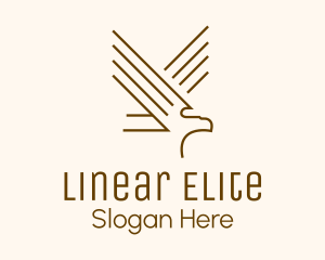 Linear Brown Eagle logo