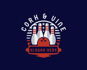 Bowling Sports Tournament logo design