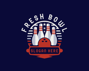 Bowling Sports Tournament logo design