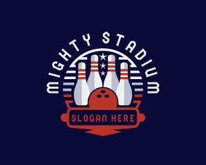 Bowling Sports Tournament logo design