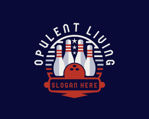 Bowling Sports Tournament logo design