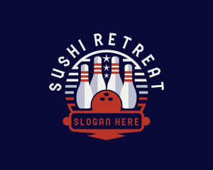 Bowling Sports Tournament logo design