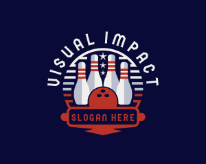 Bowling Sports Tournament logo design