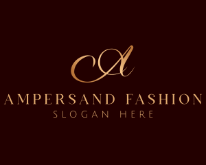 Fashion Couture Letter A logo design