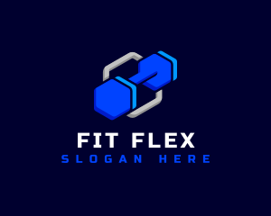 Dumbbell Gym Workout logo design