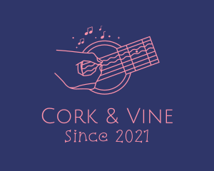 Acoustic Guitar Performer  logo design