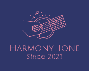 Acoustic Guitar Performer  logo design