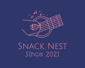 Acoustic Guitar Performer  logo design