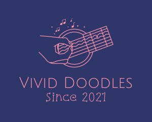 Acoustic Guitar Performer  logo design