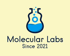 Blue Guitar Lab  logo design