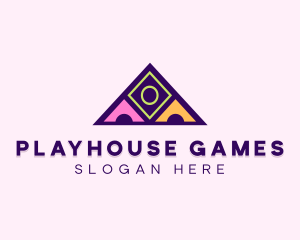 Colorful Blocks Playhouse logo design