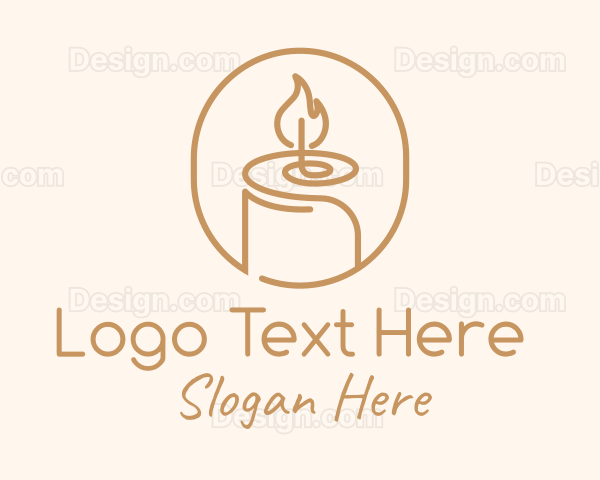 Flame Wax Candle Logo