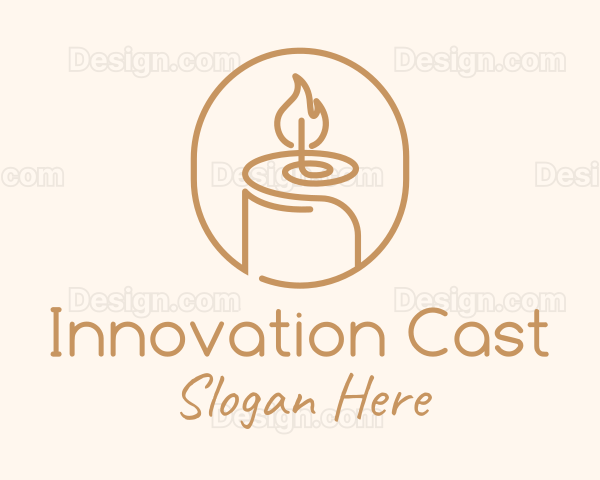 Flame Wax Candle Logo