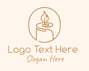 Flame Wax Candle logo