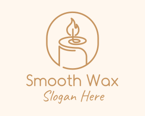 Flame Wax Candle logo