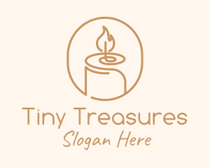 Flame Wax Candle logo design