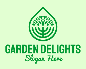 Green Agricultural Plant logo design