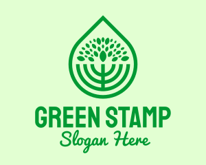 Green Agricultural Plant logo design