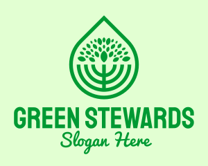 Green Agricultural Plant logo design