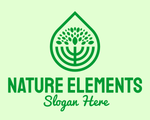 Green Agricultural Plant logo design