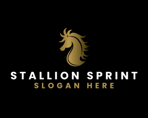 Stallion Horse Animal logo design