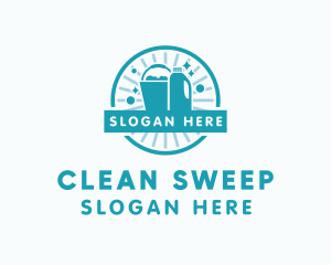 Cleaning Bucket Detergent  logo design