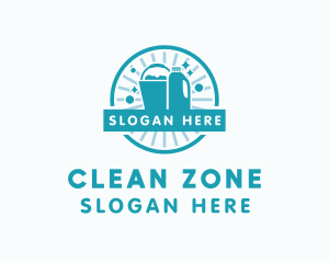 Cleaning Bucket Detergent  logo design