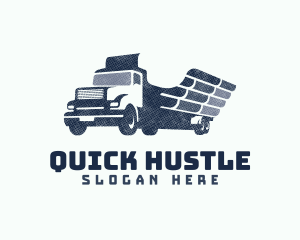 Wing Truck Lumber Delivery logo design