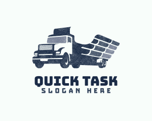 Wing Truck Lumber Delivery logo design