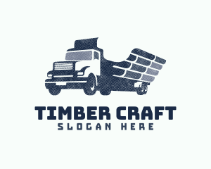 Wing Truck Lumber Delivery logo design