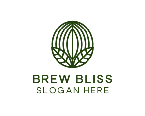 Coffee Brew Leaf  logo design