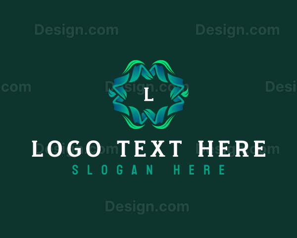 Gardening Plant Leaves Logo