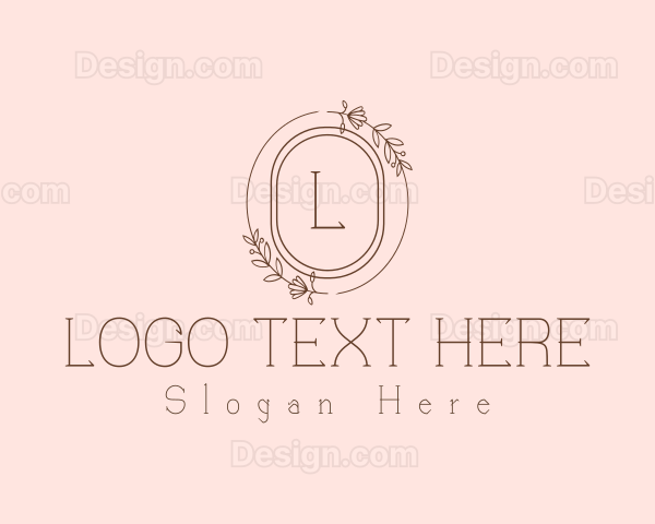 Floral Beauty Wreath Logo