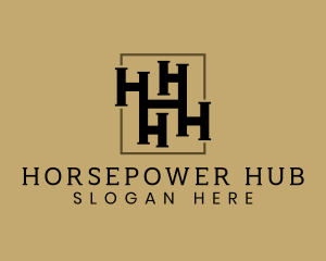 Modern Elegant Firm Letter H logo design